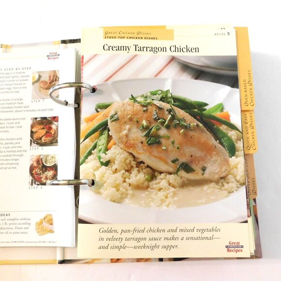Great American Recipes Easy Everyday Cooking 16 Sections Over 160 Cards Binder - Picture 7 of 14